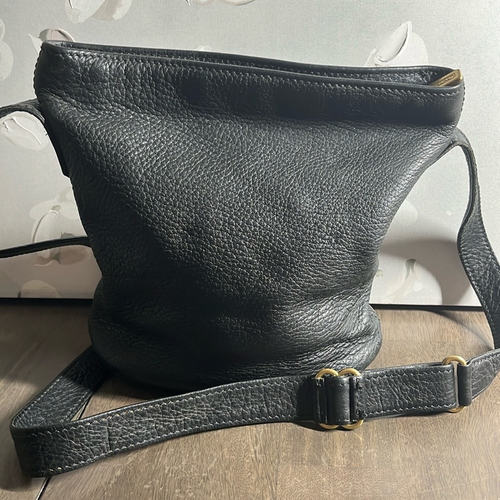 Coach Black Leather Crossbody Bag
